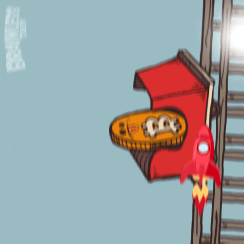 Bitcoin rocket powered roller coaster