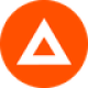 Light red circle with a white triangle as Basic Attention Token (BAT) token logo - CoinCompare