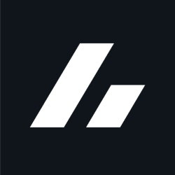 Zwarte vierkant met witte Bitvavo merk logo - CoinCompare