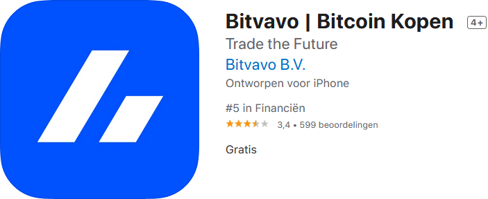 Bitvavo app Apple Store NL