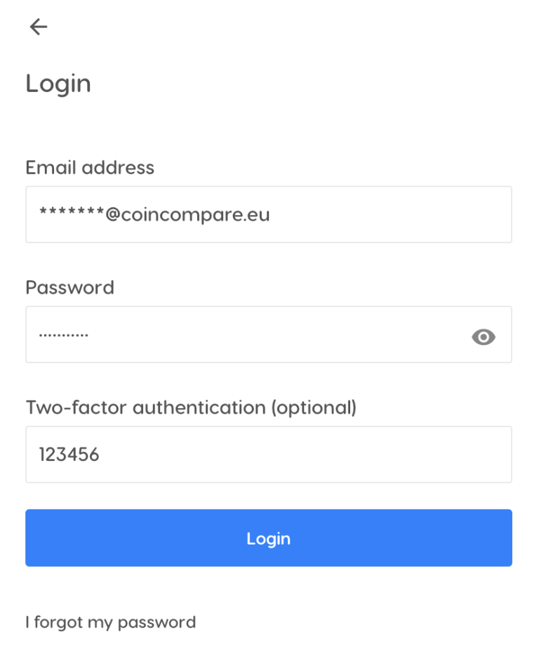Coinmerce login quickly and securely on the website and app