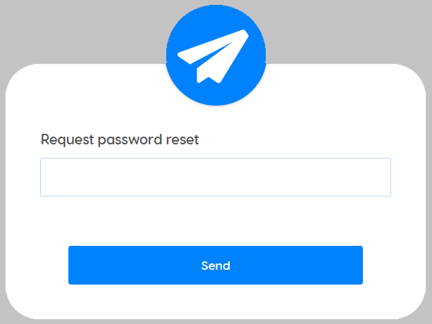 Reset password request