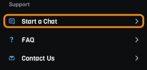 Blox contact start a chat